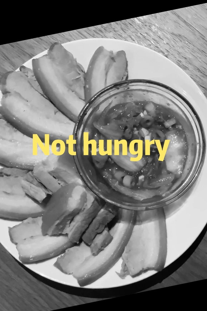 A still from Not Hungry — A short homemade video, you cook when you were planning to do but not actually hungry, just like everyone’s life.